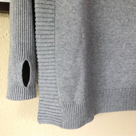 Tahari Gray Mock Neck Cotton Blend Sweater Modern Size S - Picture 5 of 10